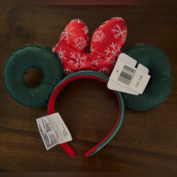 Disney Parks Minnie Mouse Christmas Wreath Headband - Picture 7 of 7